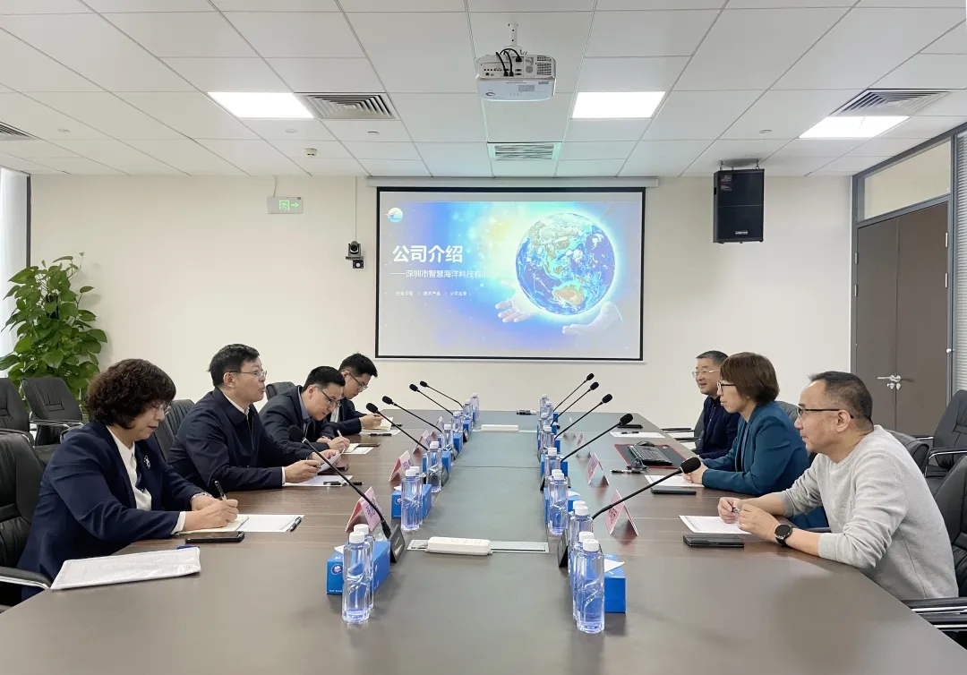 青島市海洋發展局局長孟慶勝赴智慧海洋&研究院參觀交流(圖1)